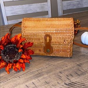 Woven box purse